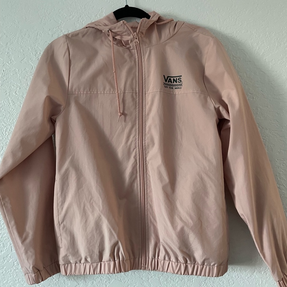 XS pink Vans windbreaker